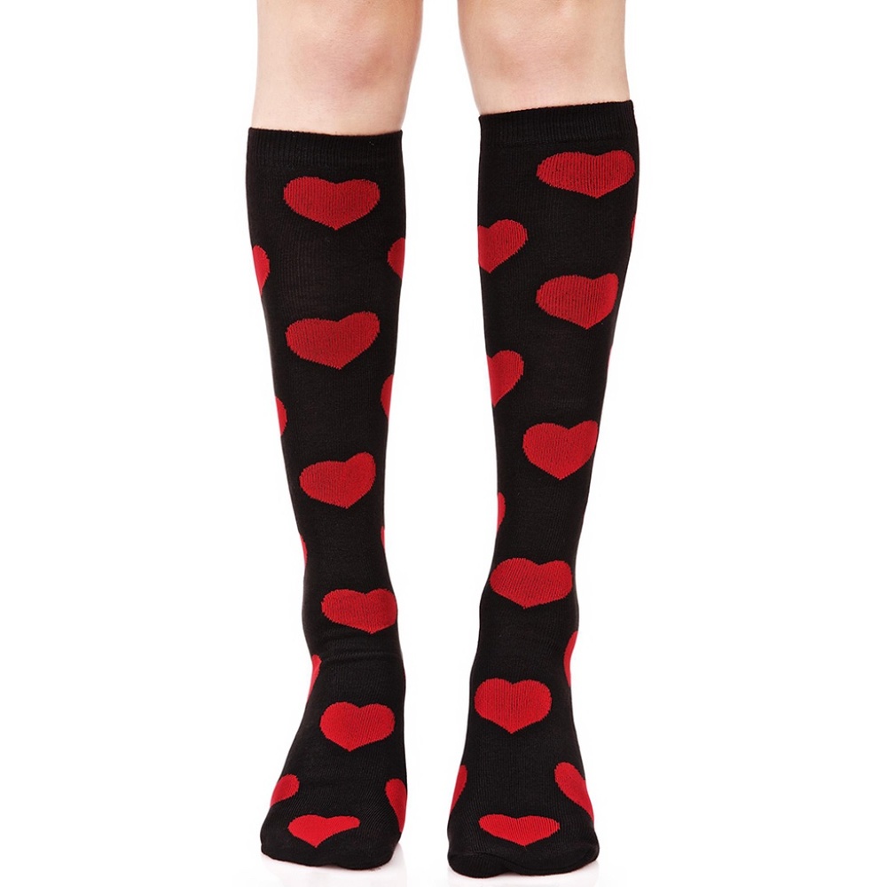 Lovesick Game of Love Heart Knee High Socks